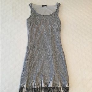 Venus lace pattern knitted dress